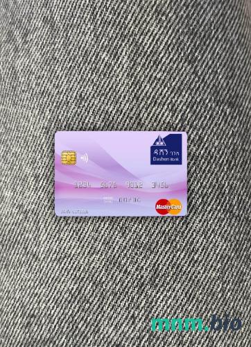 Ethiopia Dashen bank wygląd zdjęcia mastercard skan PSD + zdjęcie